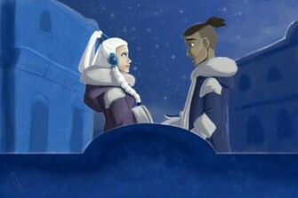 Sokka And Yue By Blindbandit5