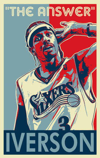 Iverson Nba Artwork Art Basketball
