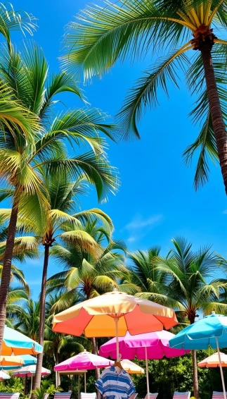 Tropical Preppy Summer Wallpaper