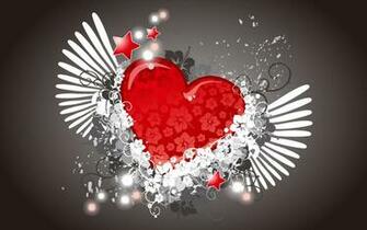 Heart With Wings Wallpaper