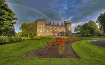 Castle In Ireland Wallpaper Rainbow Nature Collection