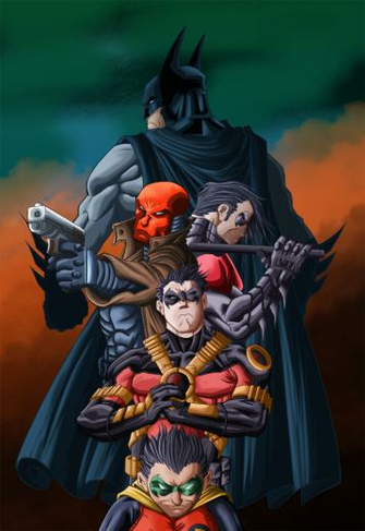 Bat Family Wallpaper
