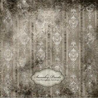 Product Code Gray Black Grunge Damask Wallpaper