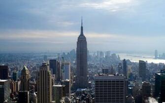 New York City Winter Skyscrapers Empire State Building