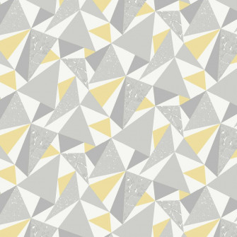 Glacier Grey And Yellow Wallpaper By Albany Texture