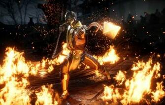 Wallpaper Fire Game Scorpion Ninja Fighting Get Over Here