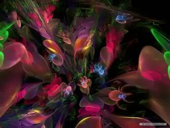 Flower Wallpaper Creative Fractal Art