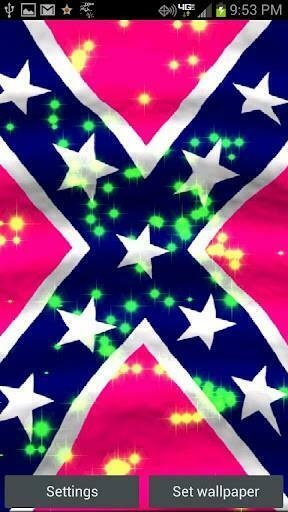 Pink Rebel Flag Live Wallpaper Is A