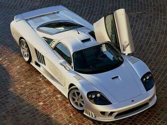 Saleen S7 Silver Wallpaper Stock Photos