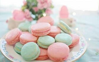 Pastel Macarons Aesthetic Ultra HD Desktop Background Wallpaper