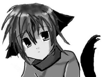 Anime Neko Guy Wallpaper Bw Boy By Taters7