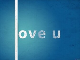 Love U Colorful Typography Wallpaper Desktop
