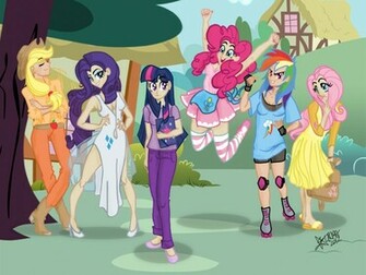 My Little Pony Humanized Wallpaper By Laurentchokobita