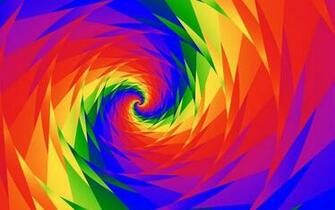 Rainbow Vortex Desktop Laptop Wallaper Listed In Bright Category