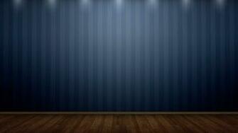 Blue Striped Wall And Wood Flooring Wallpaper