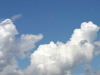 Sun Shines Blue Sky Wallpaper