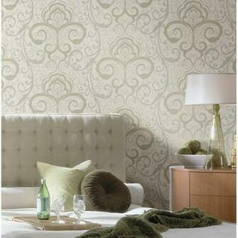 Chr11641 Pink Henna Brocade Vanessa Christel Wallpaper By