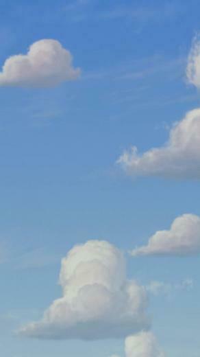 Clouds Toy Story Bedroom Wallpaper