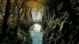 The Hobbit Desolation Of Smaug Fantastic Landscape Wallpaper