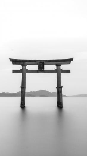 Zen Gate Tori Shrine Wallpaper iPhone Android Desktop Background