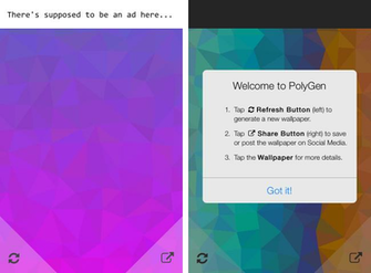 Polygen Is An Awesome Polygon Wallpaper Generator For iPhone And iPad