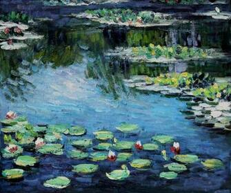 Monet Water Lilies Claude Painting