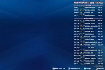 Giants Schedule Desktop Wallpaper