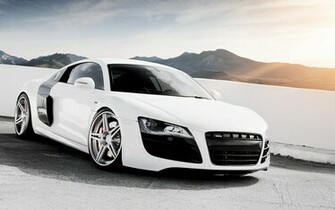 Audi R8 V10 White HD Wallpaper