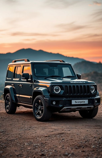 Mahindra Scorpio Black Wallpaper
