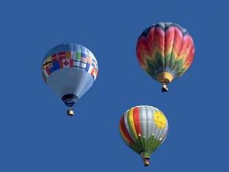 Balloons Wallpaper Dual Monitor Blue