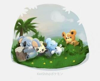 Pokemon Cubchoo Teddiursa Komala Pancham Wallpaper