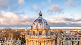 Breathtaking Aerial Of Oxford University Wallpaper