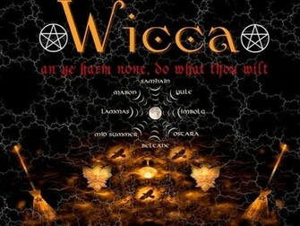 Electric Orange Wicca Desktop Wallpaper