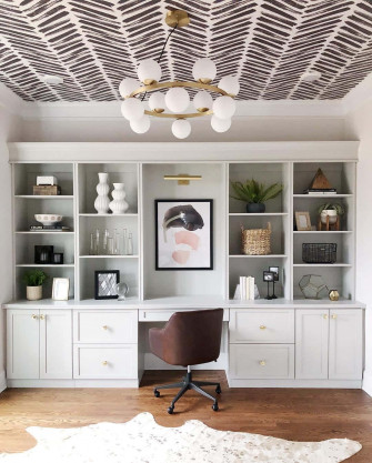 Modern Home Office Pendant Lighting Wallpaper