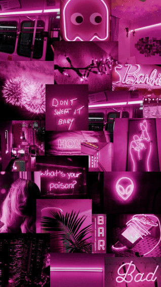 Wallpaper Rosa Neon Aesthetic