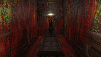 Layers Of Fear Bloody Smeared Walls Wallpaper