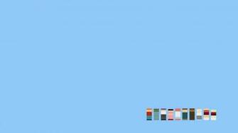 Cartoons Minimalistic Simple Background Blue Tv Shows Wallpaper