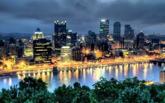 Pittsburgh In Dark Wallpaper