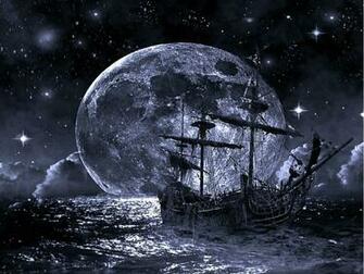 Ghost Ship Abstract Fantasy HD Desktop Wallpaper