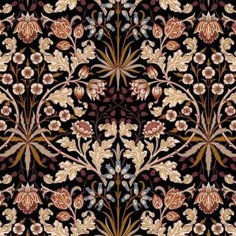 Hyacinth Wallpaper Black