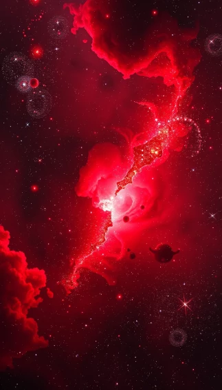 Red Space Wallpaper
