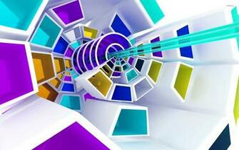 Spiraling Shapes Wallpaper 3d