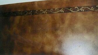 Plain Wall Or Covered In Leather The Glazing Technique That I Used