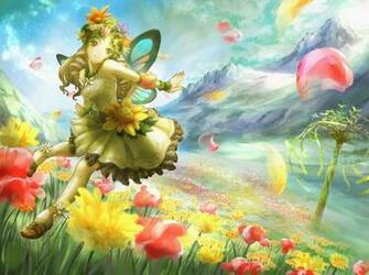 Flower Fairy Wallpaper