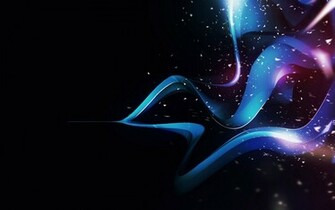 Abstract 3d Art Black Blue Purple