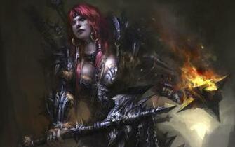 Games Redheads Fantasy Art Armor Barbarian Artwork HD Wallpaper
