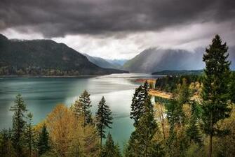 Sky Olympic National Park Lake Usa Washington Wallpaper
