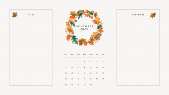 Customizable Autumn Desktop Wallpaper Templates