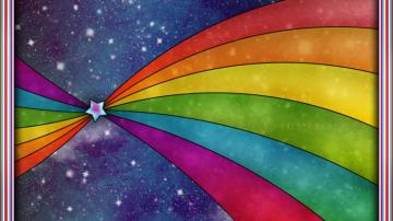 Rainbow Colorful Vector Wallpaper HD 1080p