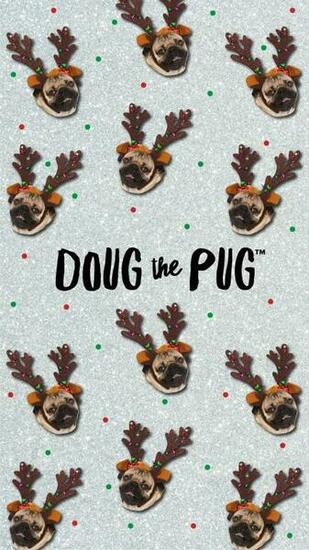 Doug The Pug Christmas Wallpaper Claires